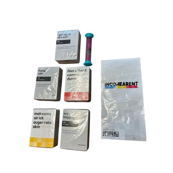 Incohearent Game Adult Party Game Card Game New W/O Box Guess the Gibberish - Picture 1 of 1